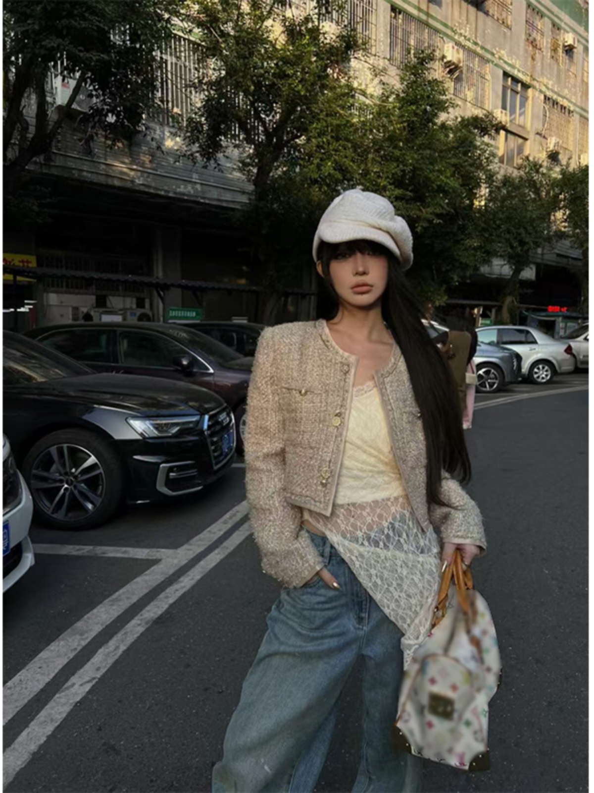 French Vintage Design Short Jacket for Women - Trendy Small Fragrant Wind Cardigan, Chic Layering Piece French Vintage Design Short Jacket for Women - Trendy Small Fragrant Wind Cardigan, Chic Layering Piece