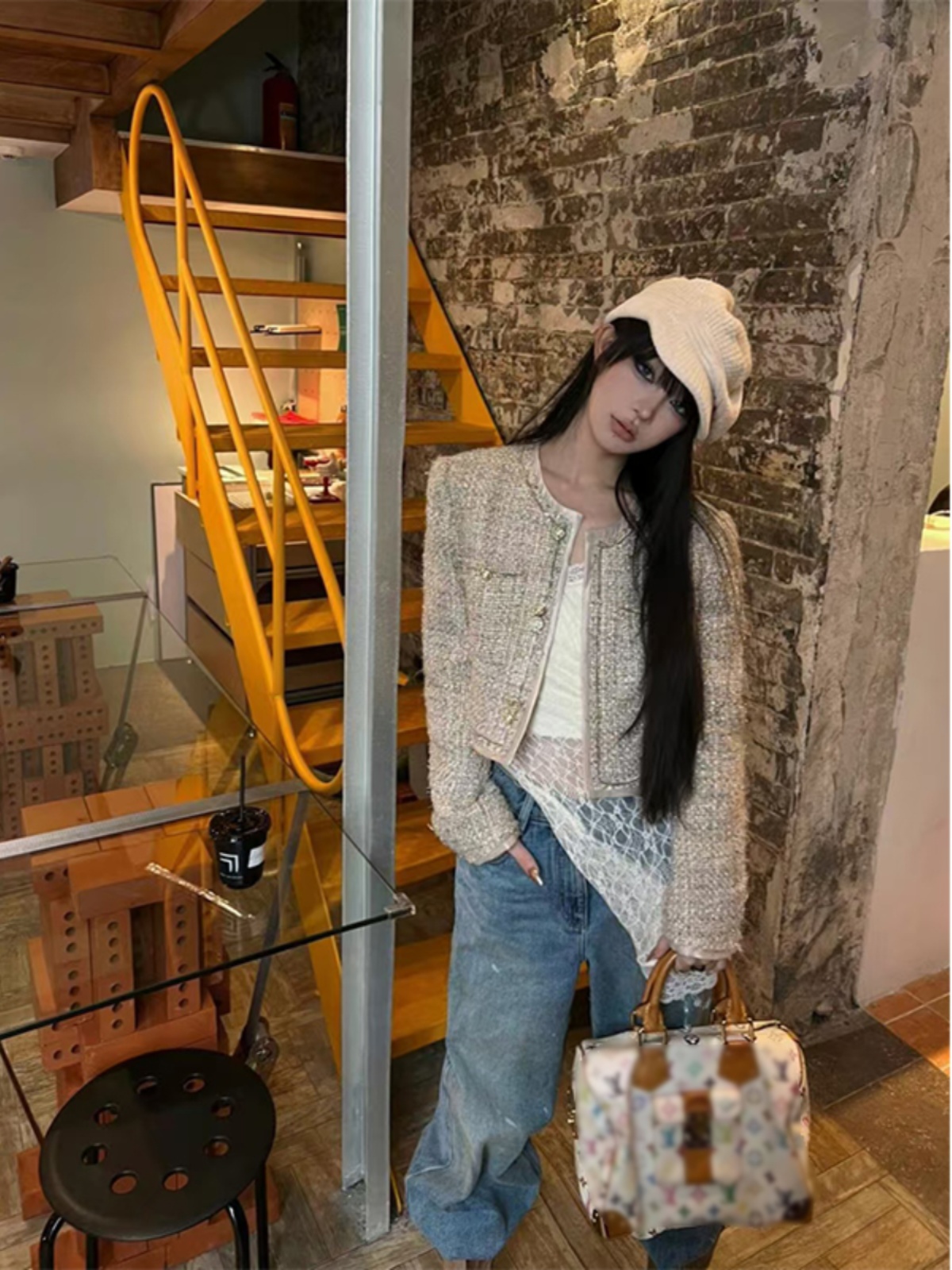 French Vintage Design Short Jacket for Women - Trendy Small Fragrant Wind Cardigan, Chic Layering Piece French Vintage Design Short Jacket for Women - Trendy Small Fragrant Wind Cardigan, Chic Layering Piece