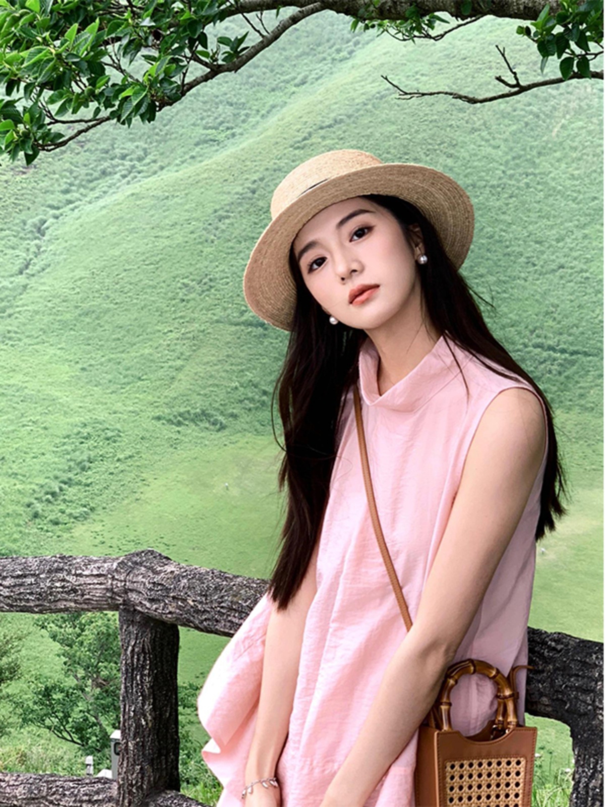 French Vintage Half-High Neck Sleeveless Dress for Women - Summer Chic Long Skirt with Elegant Design, Perfect for 90s & Y2K Styles French Vintage Half-High Neck Sleeveless Dress for Women - Summer Chic Long Skirt with Elegant Design, Perfect for 90s & Y2K Styles