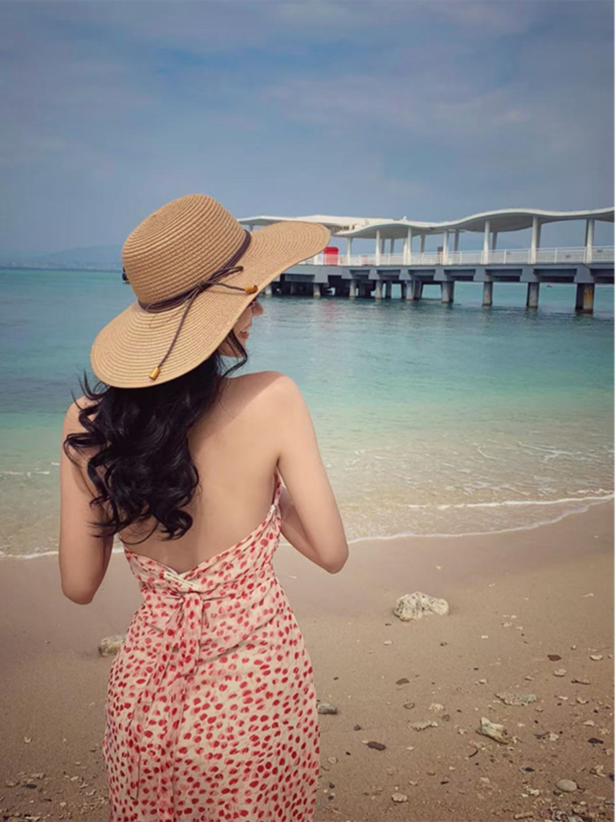 French Vintage Printed V-Neck Backless Halter Dress for Women, Slim Fit Long Dress - Y2K Inspired Fashion French Vintage Printed V-Neck Backless Halter Dress for Women, Slim Fit Long Dress - Y2K Inspired Fashion