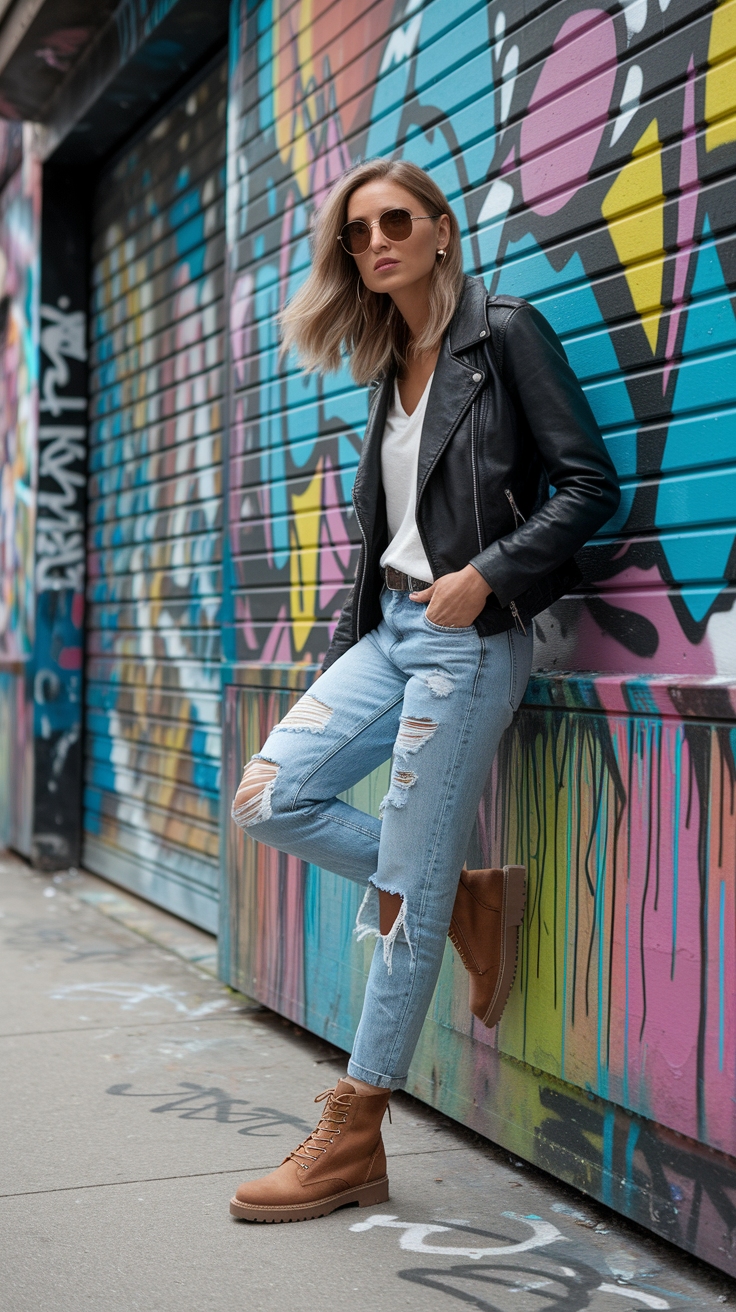 Frye Moto Boots Outfit: Edgy Looks for Every Occasion outfit idea