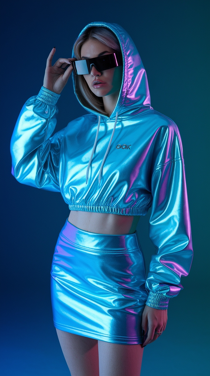 Futuristic Y2K Fashion: Reviving a Bold Aesthetic outfit idea