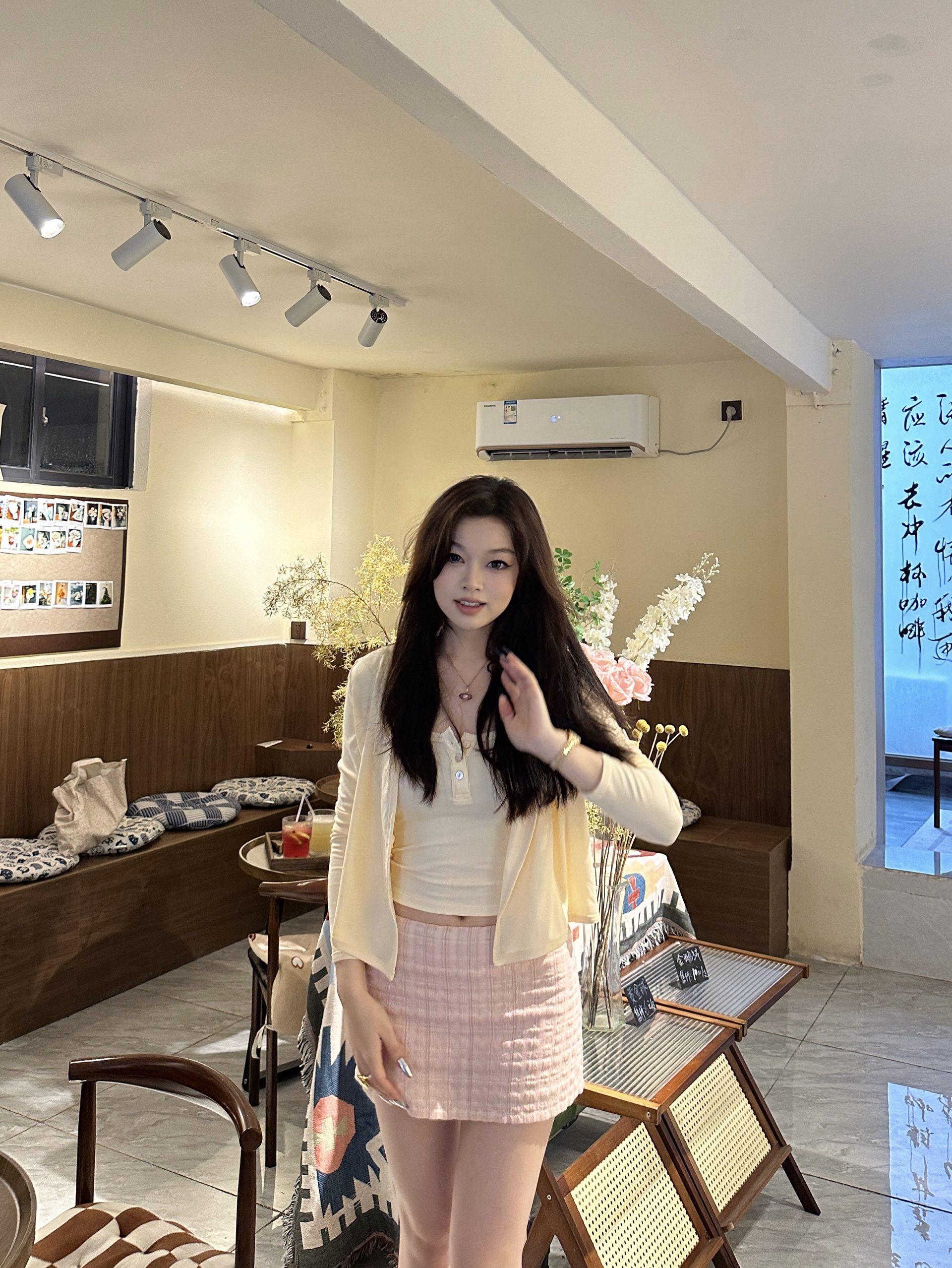 Girlish Feelings 100% Cotton Pink Check A-Line Skirt with Built-In Shorts | Bubble Wrinkled Design, Perfect for 90s Y2K Style Girlish Feelings 100% Cotton Pink Check A-Line Skirt with Built-In Shorts | Bubble Wrinkled Design, Perfect for 90s Y2K Style