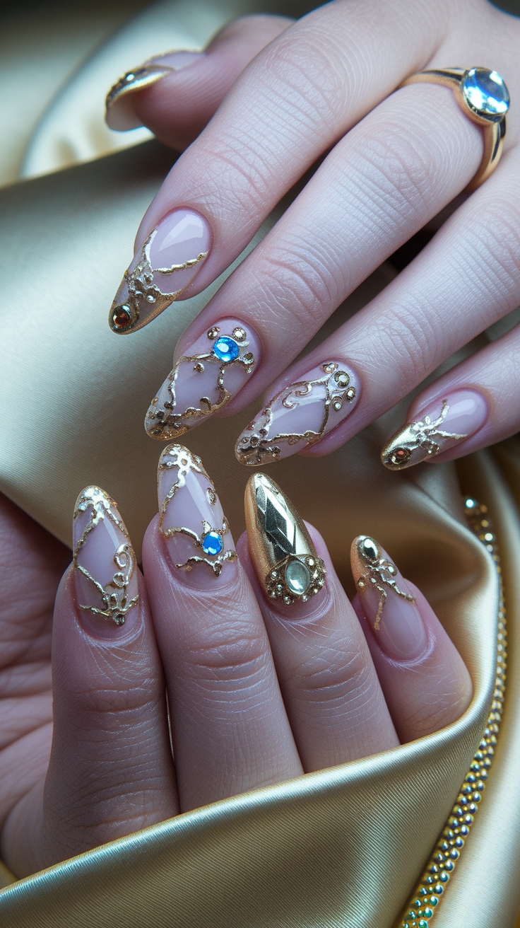 Gold Goddess Nails: Dazzling Designs for Every Event outfit idea