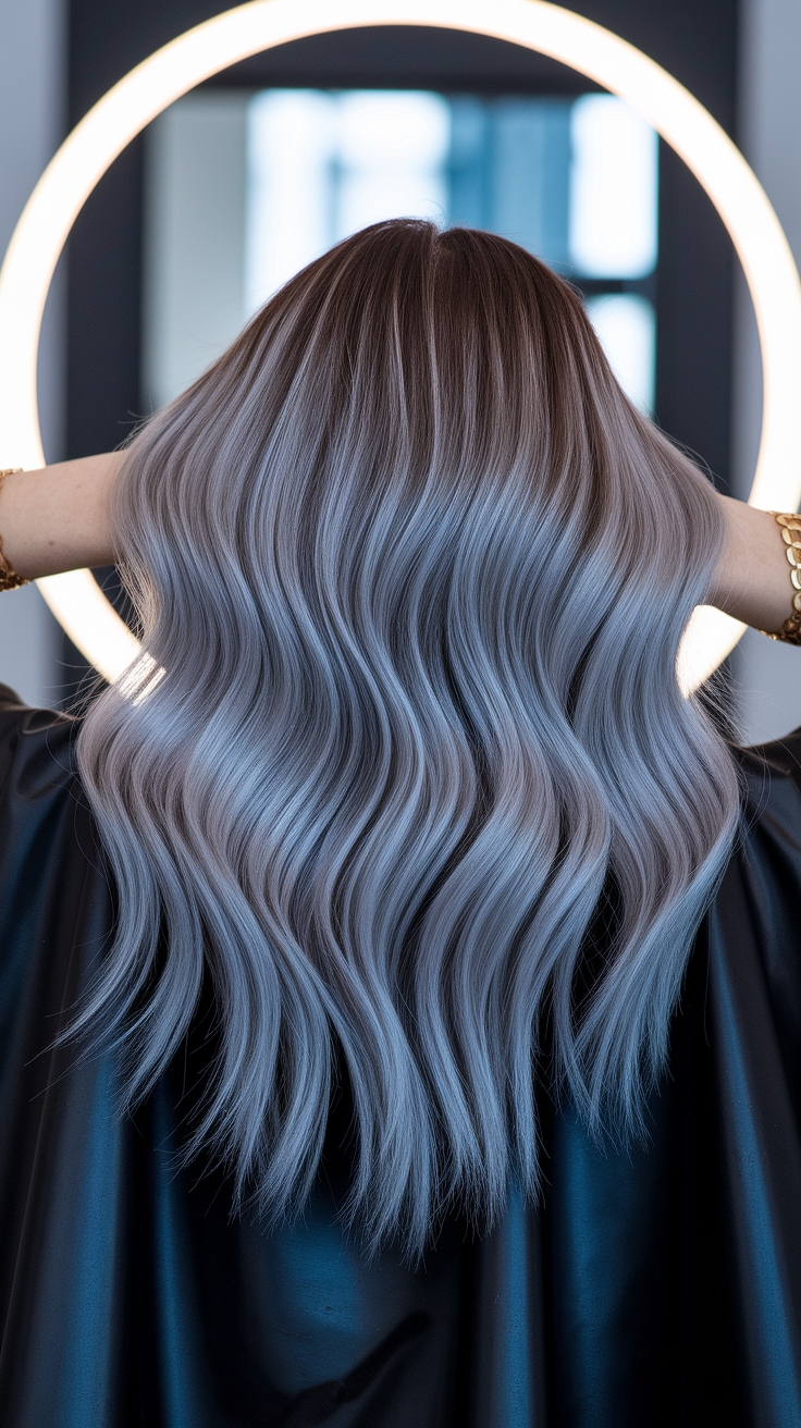 Gray Blending Hair Highlights for Dark Hair _8rcm