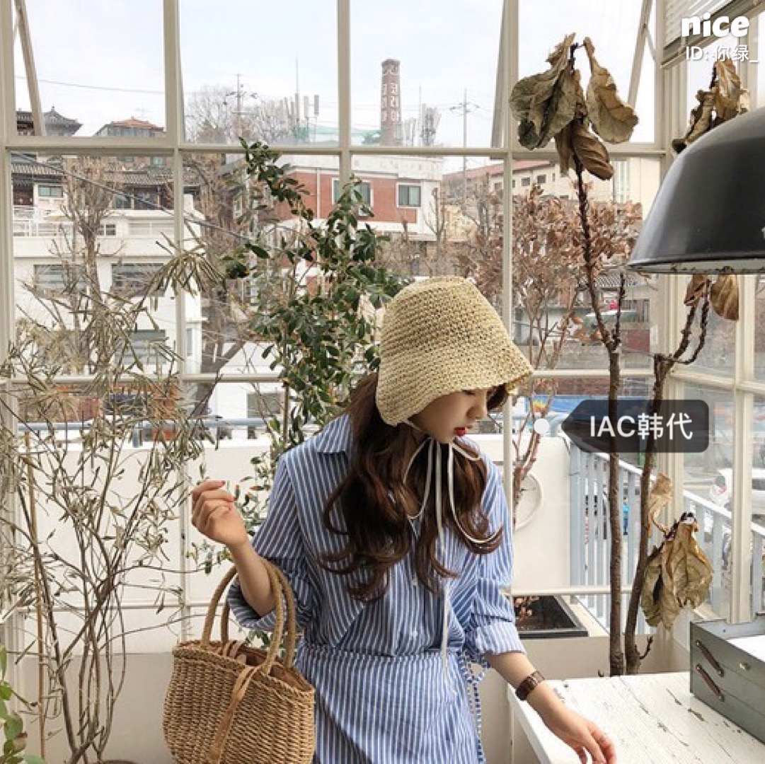 Green Irregular Lace-Up Fisherman Hat for Sun Protection - Cute French Girl Style - Trendy Korean Fashion Accessory Green Irregular Lace-Up Fisherman Hat for Sun Protection - Cute French Girl Style - Trendy Korean Fashion Accessory