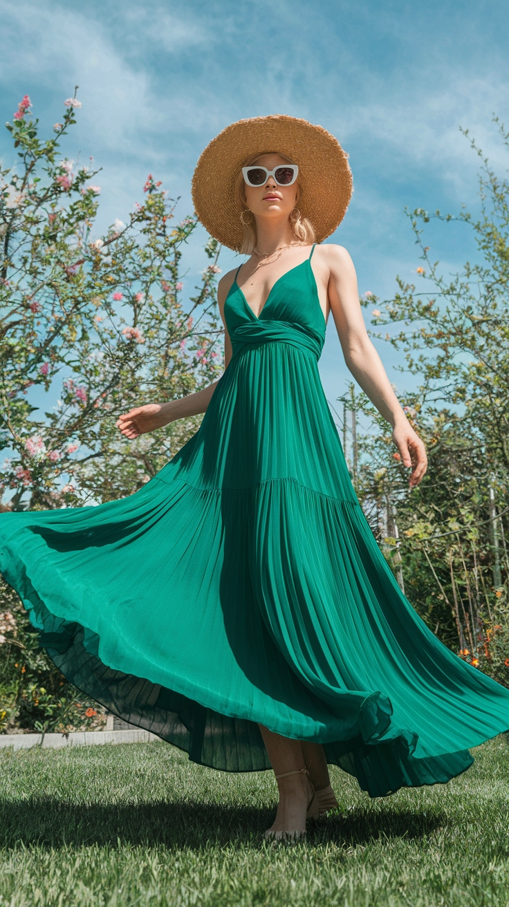 Green Maxi Dresses: Fresh Looks for Spring and Summer outfit idea