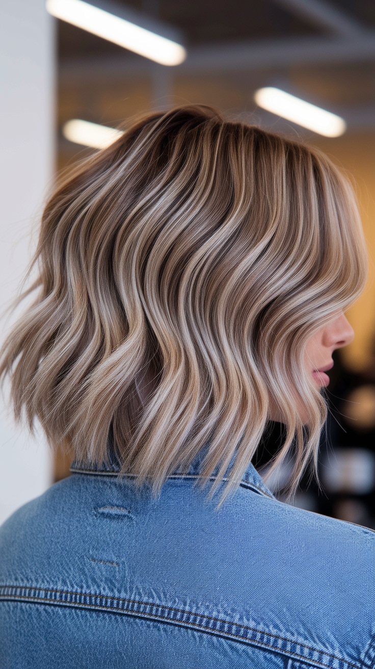 hair cut medium hair outfit idea