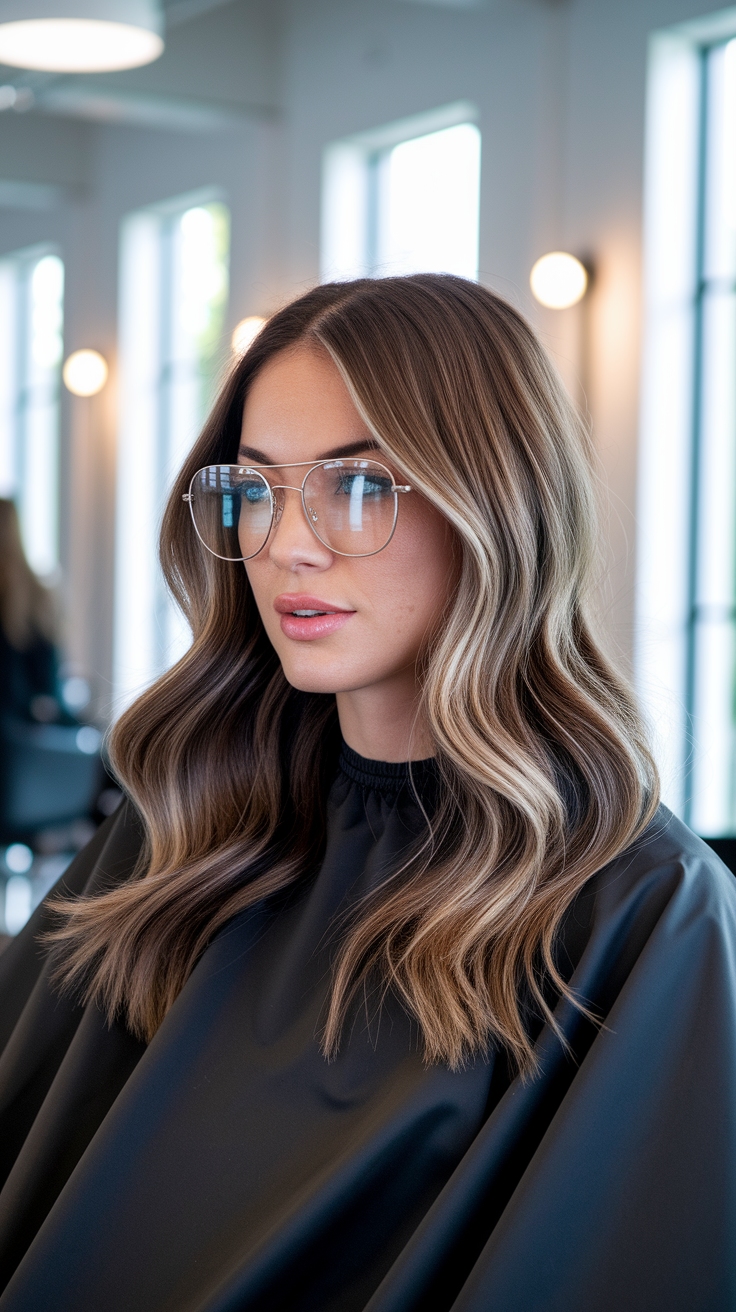 hair highlights for brown hair outfit idea