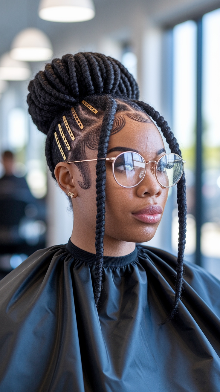 hair styles for 4c hair black outfit idea