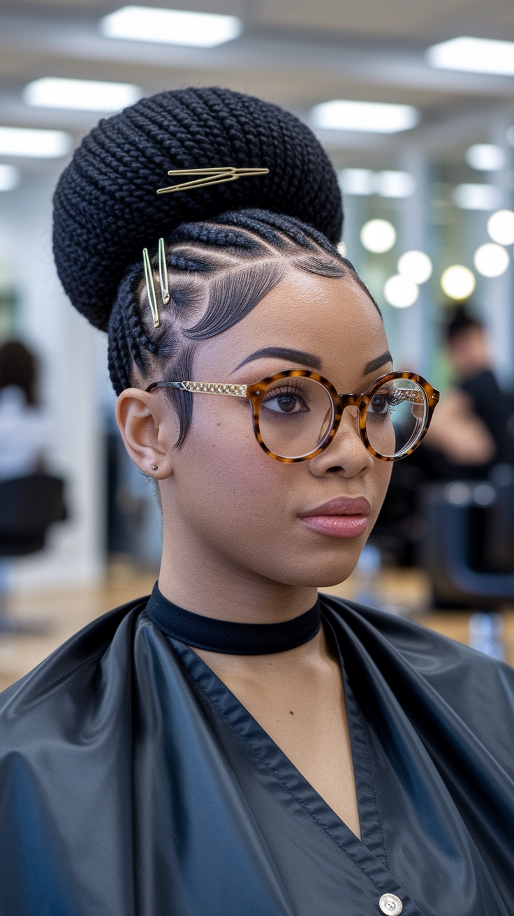 hair styles for black hair outfit idea