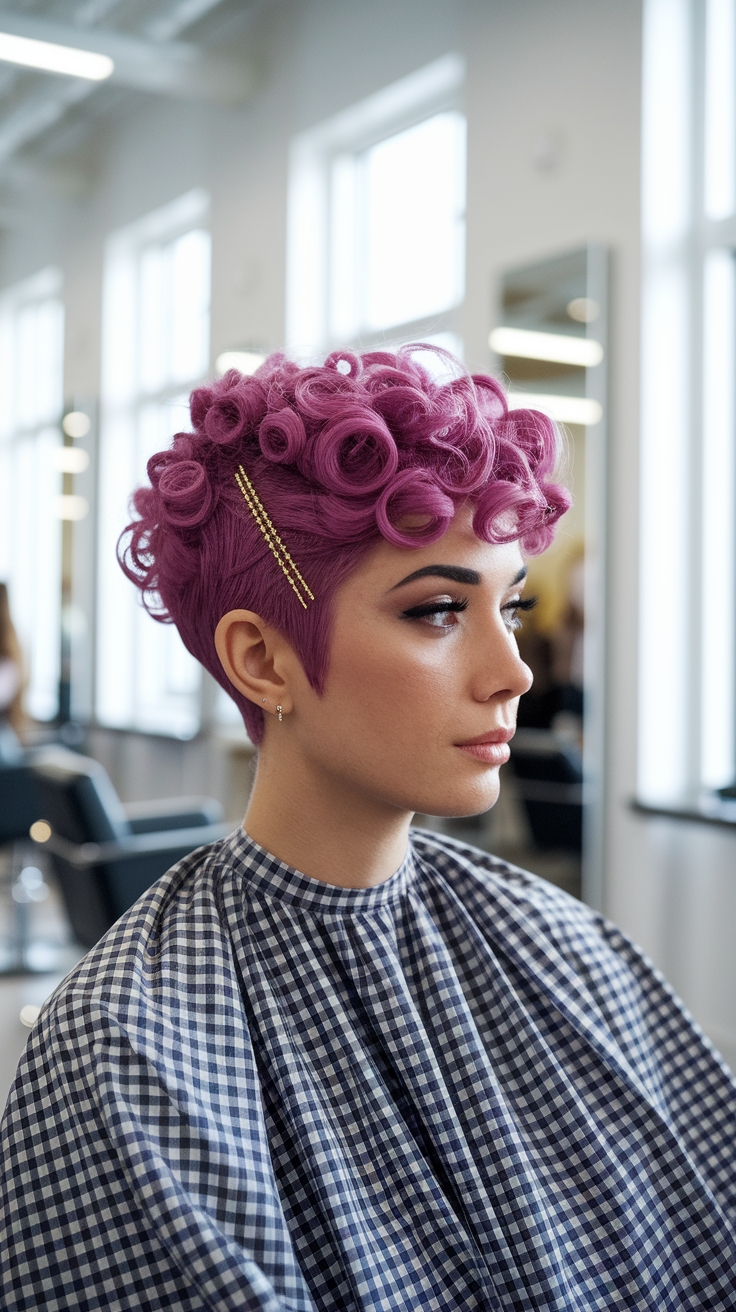 hair styles for short hair curly outfit idea