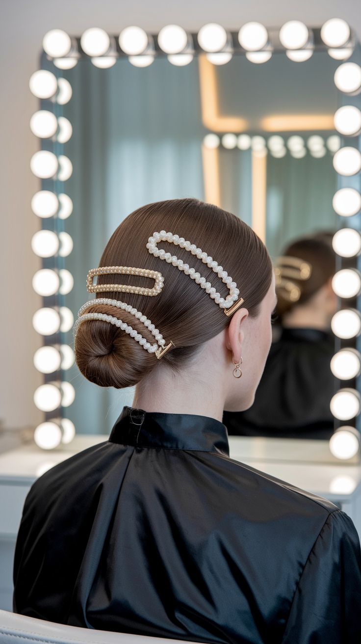 hair styles with hair clips outfit idea