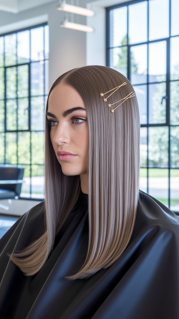 hair styles with straight hair outfit idea