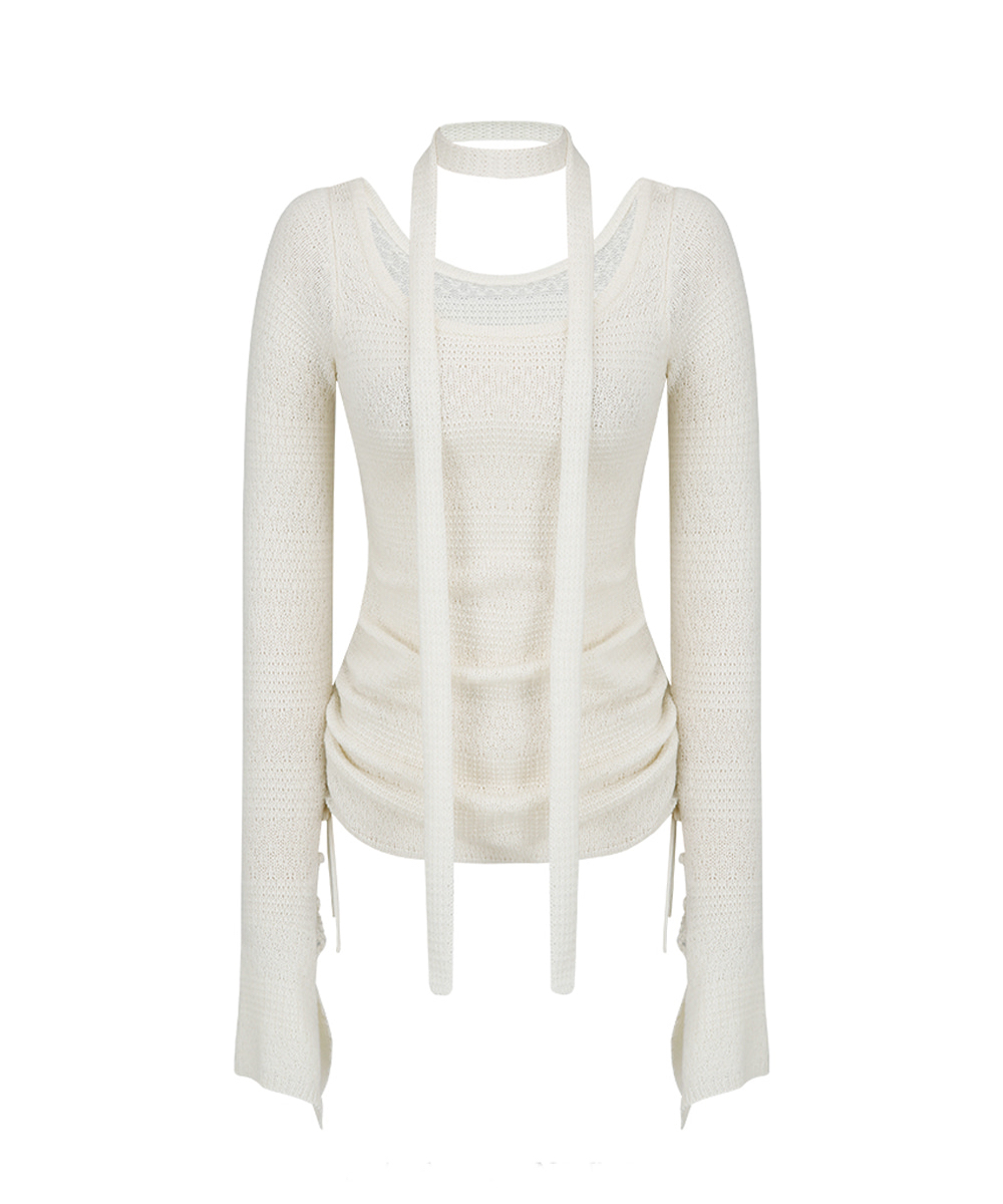 Halter Neck Knitted Shirt for Women - Diagonal Shoulder Design, Early Spring Style, Chic & Trendy Fashion Essential Halter Neck Knitted Shirt for Women - Diagonal Shoulder Design, Early Spring Style, Chic & Trendy Fashion Essential