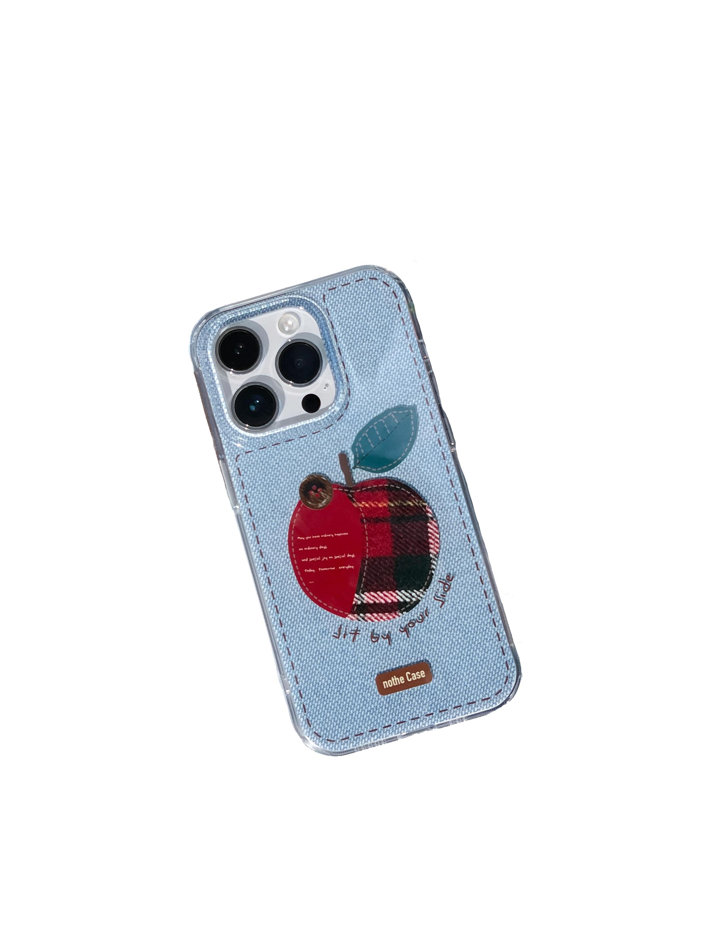 Hand-Painted Double-Layer IMD Phone Case for iPhone 16 Pro Max - Autumn Winter Red Apple Design, Original Protective Cover Hand-Painted Double-Layer IMD Phone Case for iPhone 16 Pro Max - Autumn Winter Red Apple Design, Original Protective Cover