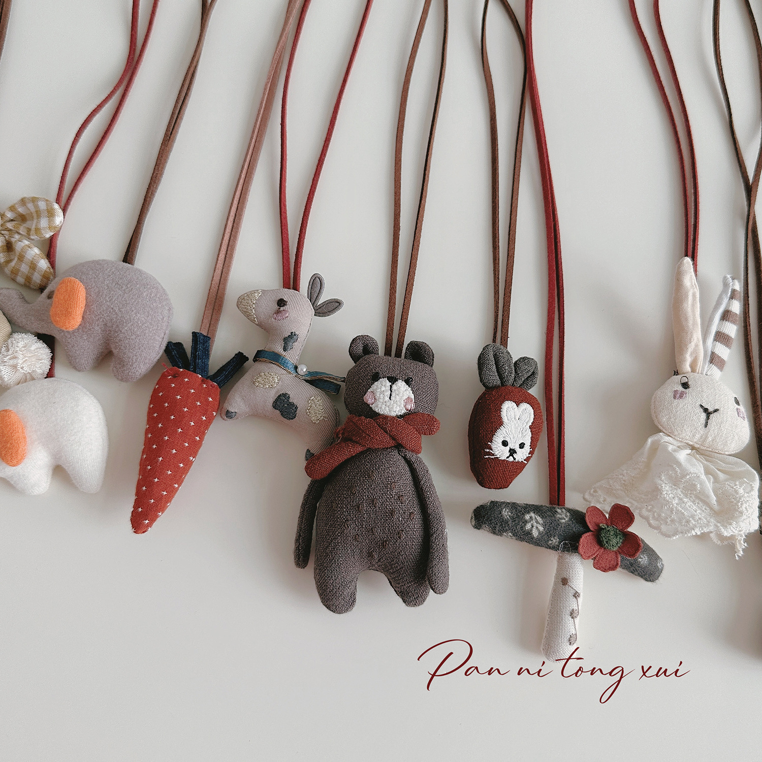 Handmade Children's Cartoon Hanging Neck Necklace - Cute 3D Soft Animal Pendant for Sweatshirts & Accessories Handmade Children's Cartoon Hanging Neck Necklace - Cute 3D Soft Animal Pendant for Sweatshirts & Accessories