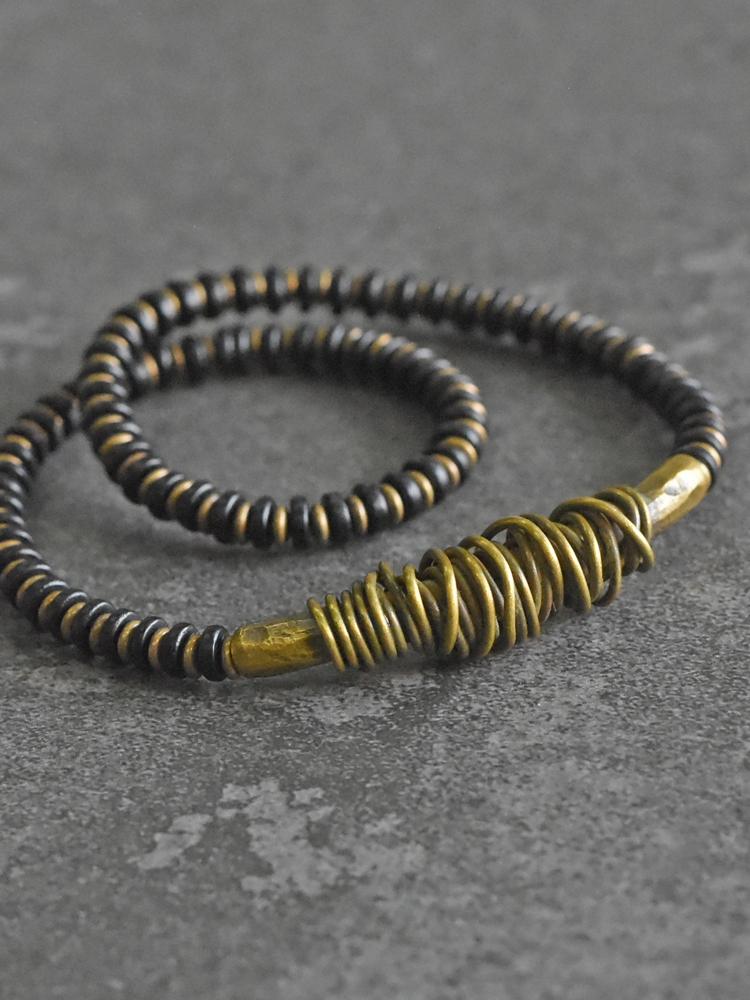 Handmade Ebony Wood Bracelet for Men and Women - Trendy Vintage Design, Unique Personality Jewelry, Perfect for Every Occasion