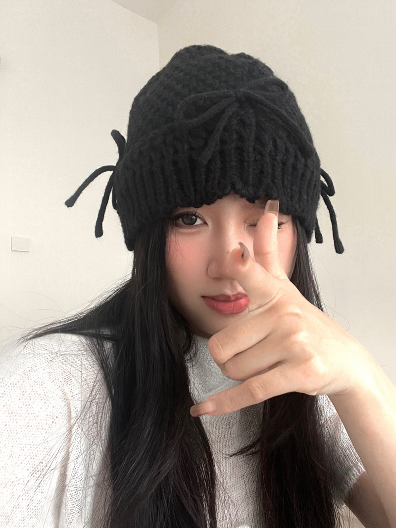 Handmade Knitted Bow Fisherman Hat for Women - Versatile Cold Weather Bucket Hat with Ear Coverage for Autumn and Winter Handmade Knitted Bow Fisherman Hat for Women - Versatile Cold Weather Bucket Hat with Ear Coverage for Autumn and Winter