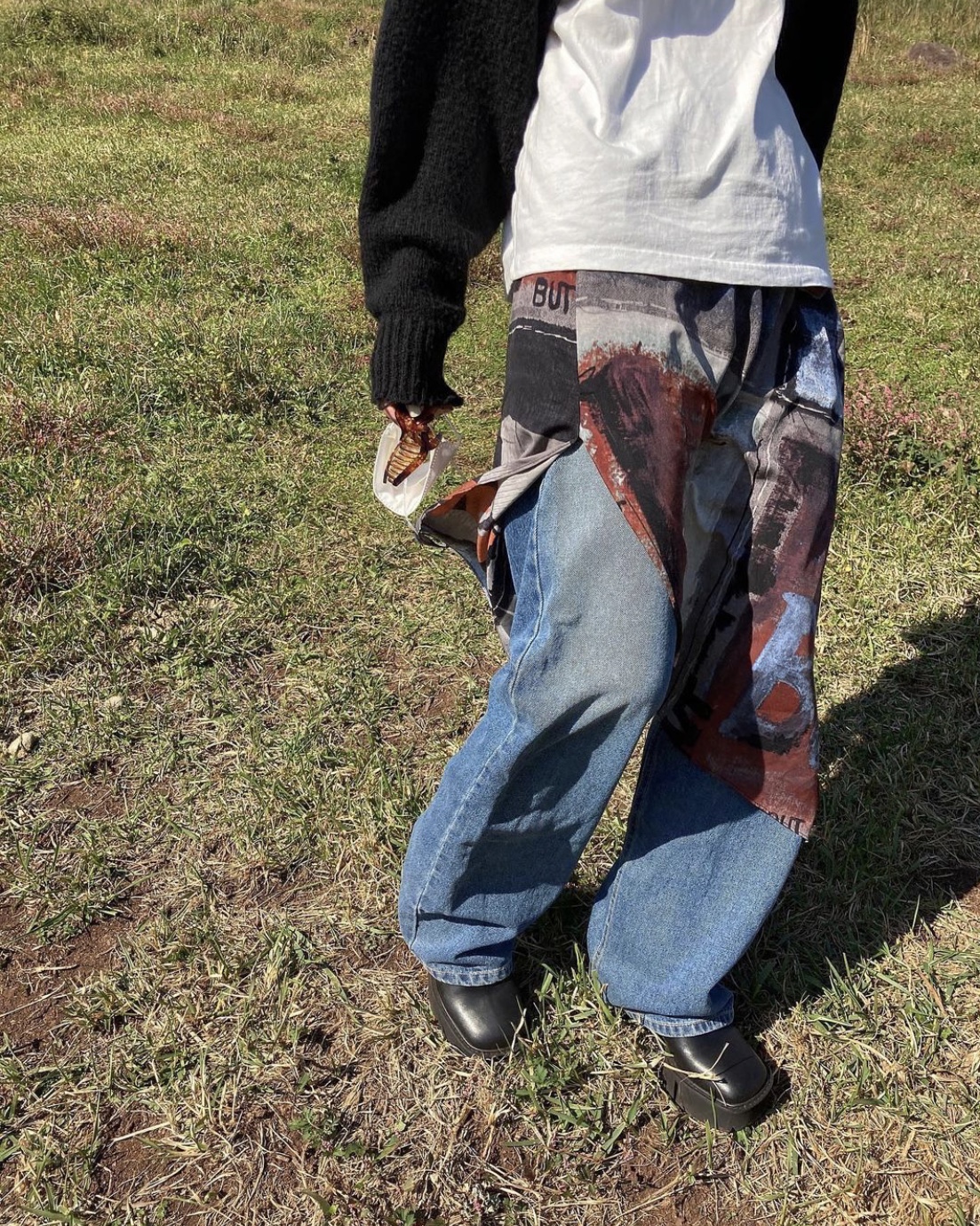 Handmade Retro Abstract Oil Painting Style Irregular Half-Length Skirt - Artistic Pattern for Unique Vintage Fashion Handmade Retro Abstract Oil Painting Style Irregular Half-Length Skirt - Artistic Pattern for Unique Vintage Fashion