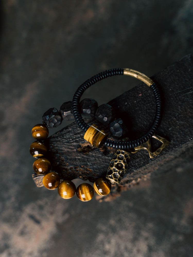 Handmade Vintage Ebony Tiger's Eye Stone Bracelet for Men and Women, Stylish Versatile Accessory, Unique Fashion Jewelry Handmade Vintage Ebony Tiger's Eye Stone Bracelet for Men and Women, Stylish Versatile Accessory, Unique Fashion Jewelry