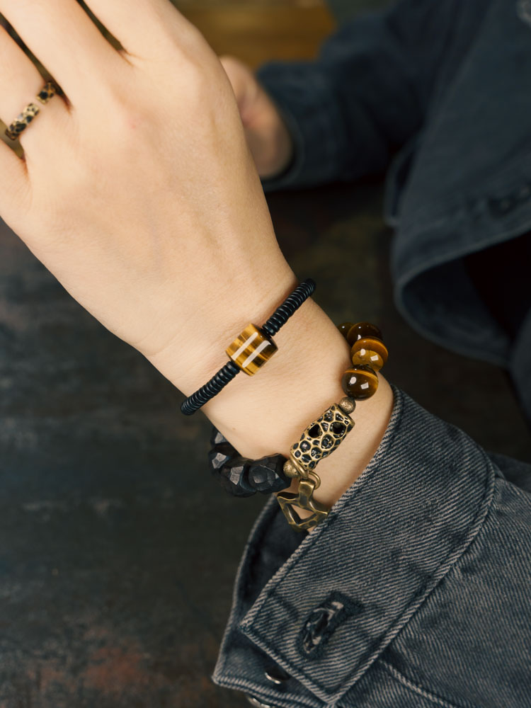 Handmade Vintage Ebony Tiger's Eye Stone Bracelet for Men and Women, Stylish Versatile Accessory, Unique Fashion Jewelry Handmade Vintage Ebony Tiger's Eye Stone Bracelet for Men and Women, Stylish Versatile Accessory, Unique Fashion Jewelry