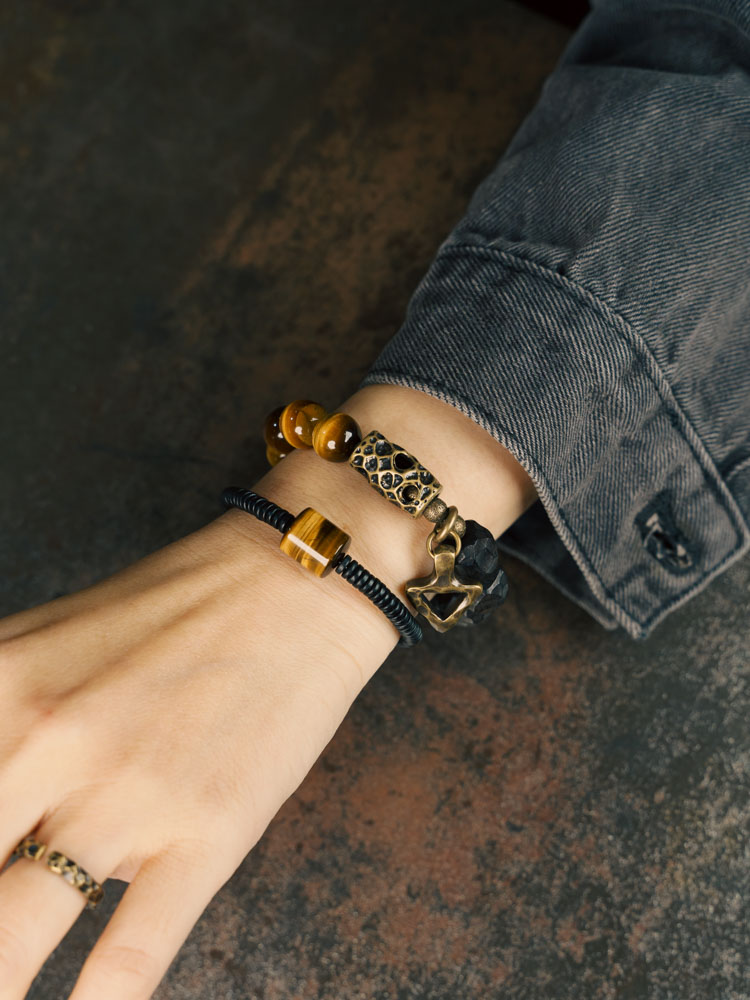 Handmade Vintage Ebony Tiger's Eye Stone Bracelet for Men and Women, Stylish Versatile Accessory, Unique Fashion Jewelry Handmade Vintage Ebony Tiger's Eye Stone Bracelet for Men and Women, Stylish Versatile Accessory, Unique Fashion Jewelry