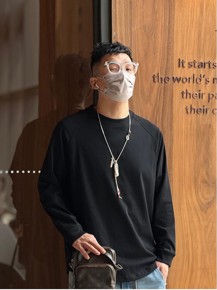 Heavyweight Japanese-Style Long Sleeve T-Shirt for Men - Casual Solid Color Raglan Top for Autumn and Winter Fashion Heavyweight Japanese-Style Long Sleeve T-Shirt for Men - Casual Solid Color Raglan Top for Autumn and Winter Fashion