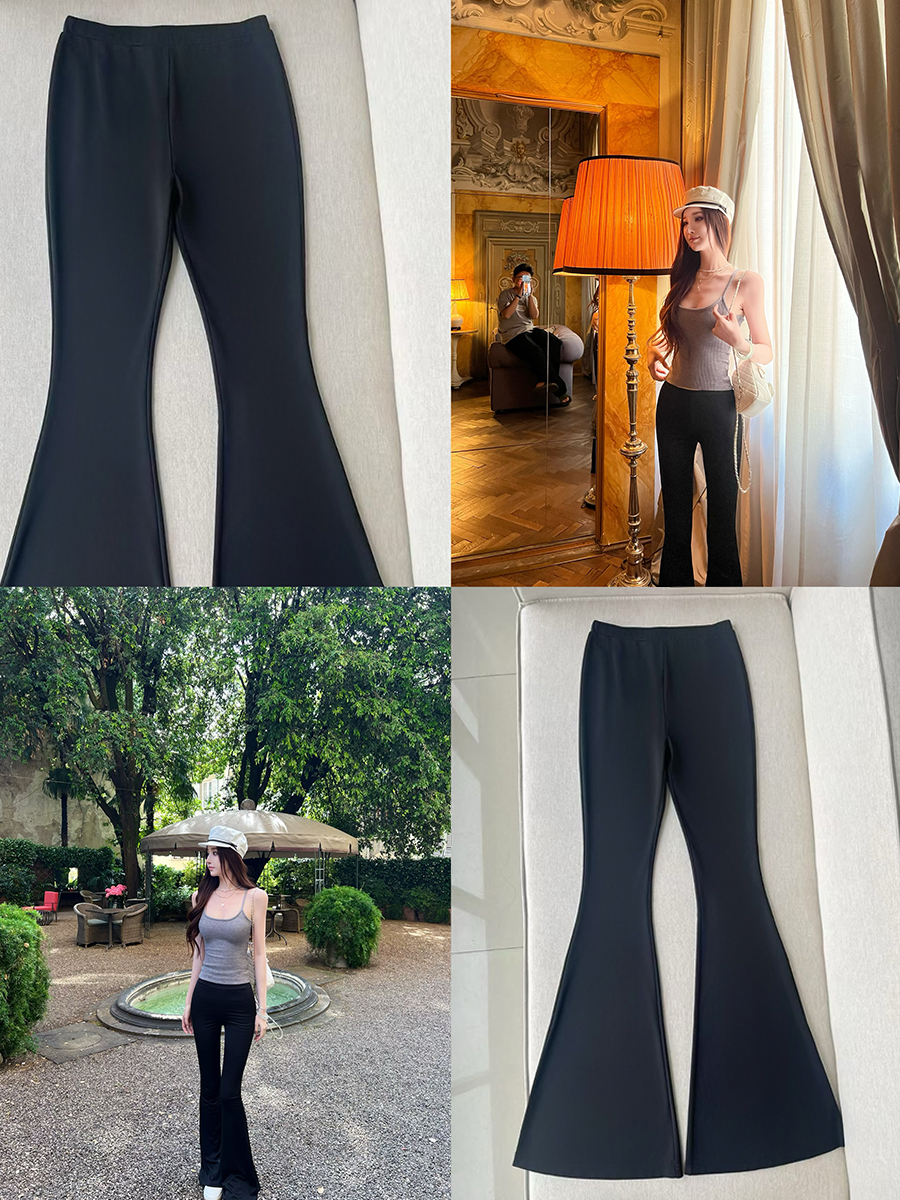High Elasticity Wide-Leg Long Pants for Women - Elegant Slimming Casual Trousers for Supermodel Style High Elasticity Wide-Leg Long Pants for Women - Elegant Slimming Casual Trousers for Supermodel Style