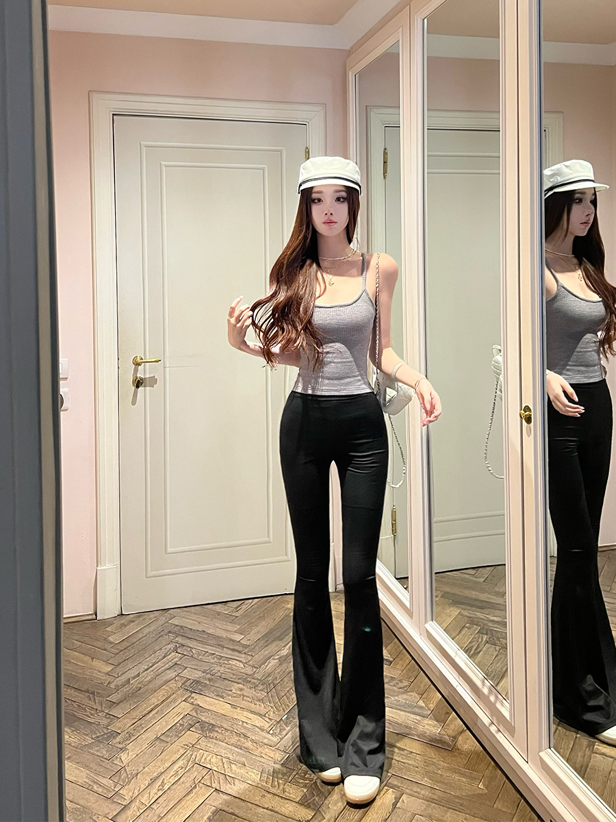 High Elasticity Wide-Leg Long Pants for Women - Elegant Slimming Casual Trousers for Supermodel Style High Elasticity Wide-Leg Long Pants for Women - Elegant Slimming Casual Trousers for Supermodel Style