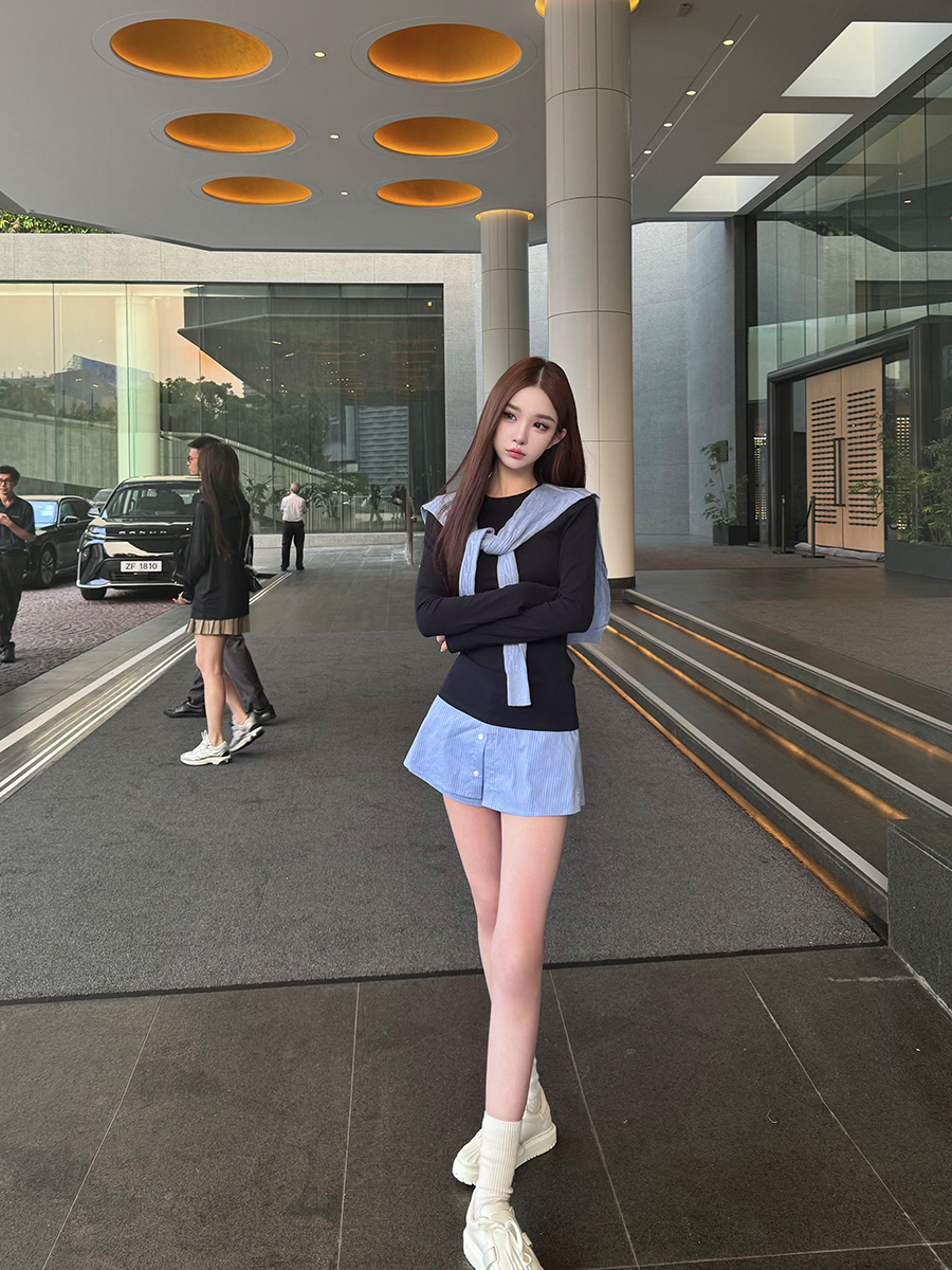 High-End British Campus Style Shawl Top and Skirt Set - Summer Slim Fit Two-Piece Outfit for Girls High-End British Campus Style Shawl Top and Skirt Set - Summer Slim Fit Two-Piece Outfit for Girls