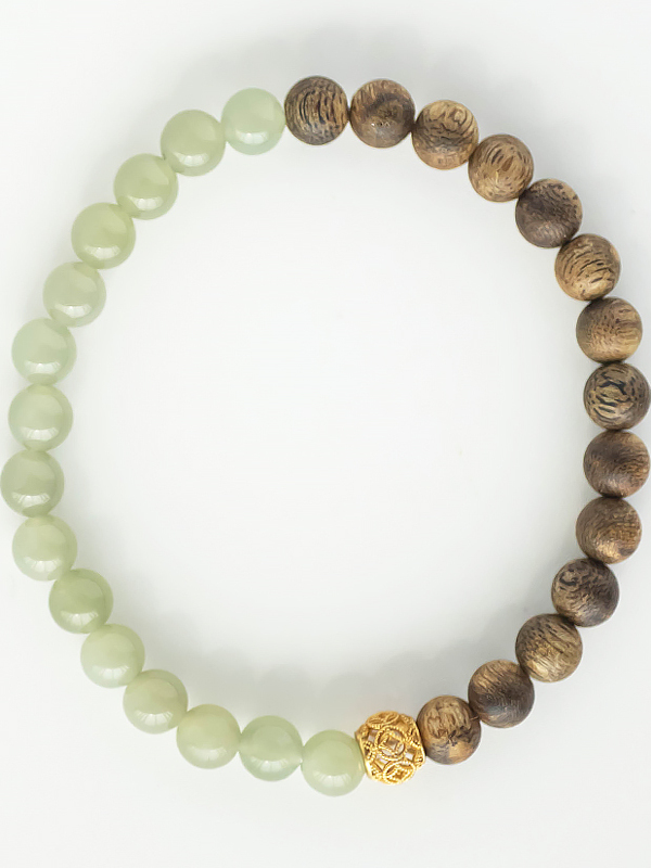 High-End Chinese Style Agarwood and Hetian Jade Bracelet - Natural Green Jade National Style Jewelry High-End Chinese Style Agarwood and Hetian Jade Bracelet - Natural Green Jade National Style Jewelry