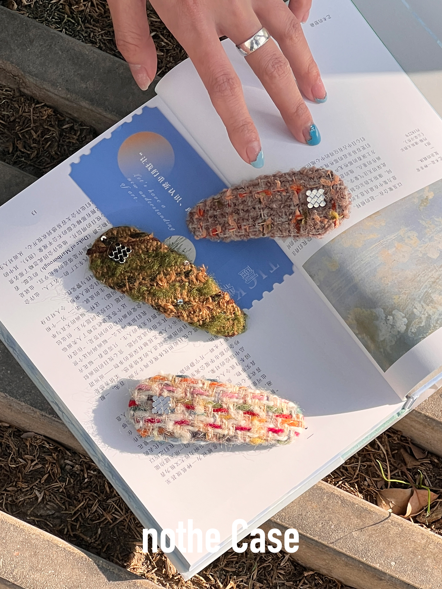 High-End Creative Wool Fabric Hair Clip - Kurishima Music Box Design, Unique Edge Clip, Stylish Spring Hair Accessory High-End Creative Wool Fabric Hair Clip - Kurishima Music Box Design, Unique Edge Clip, Stylish Spring Hair Accessory