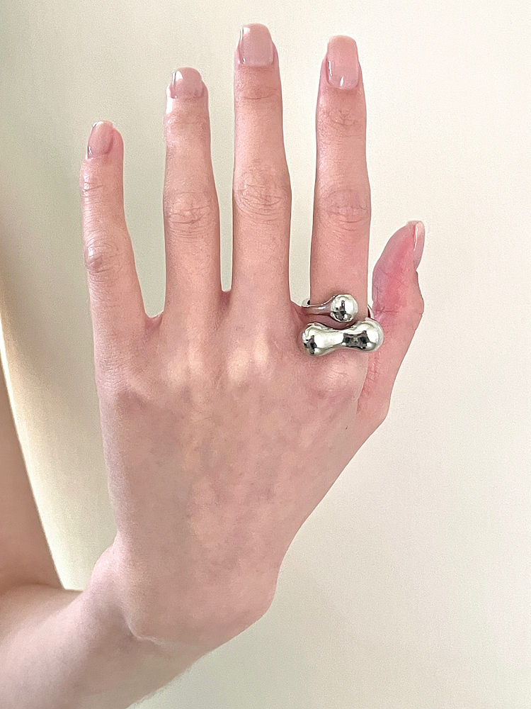 High-End Cute Bone Ring - Korean Style Open Ring for Women, Exaggerated Personality Fashion Ring, Unique Niche Design High-End Cute Bone Ring - Korean Style Open Ring for Women, Exaggerated Personality Fashion Ring, Unique Niche Design