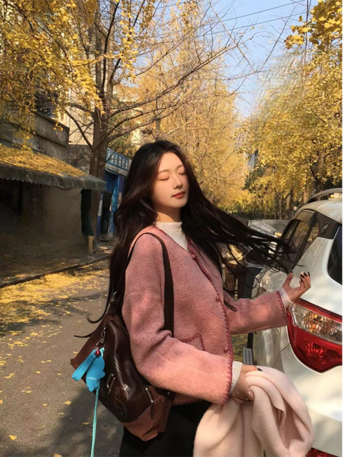 High-End Pink Versatile Coat with Sweet Design - Trendy Temperament Outerwear for Chic Looks High-End Pink Versatile Coat with Sweet Design - Trendy Temperament Outerwear for Chic Looks