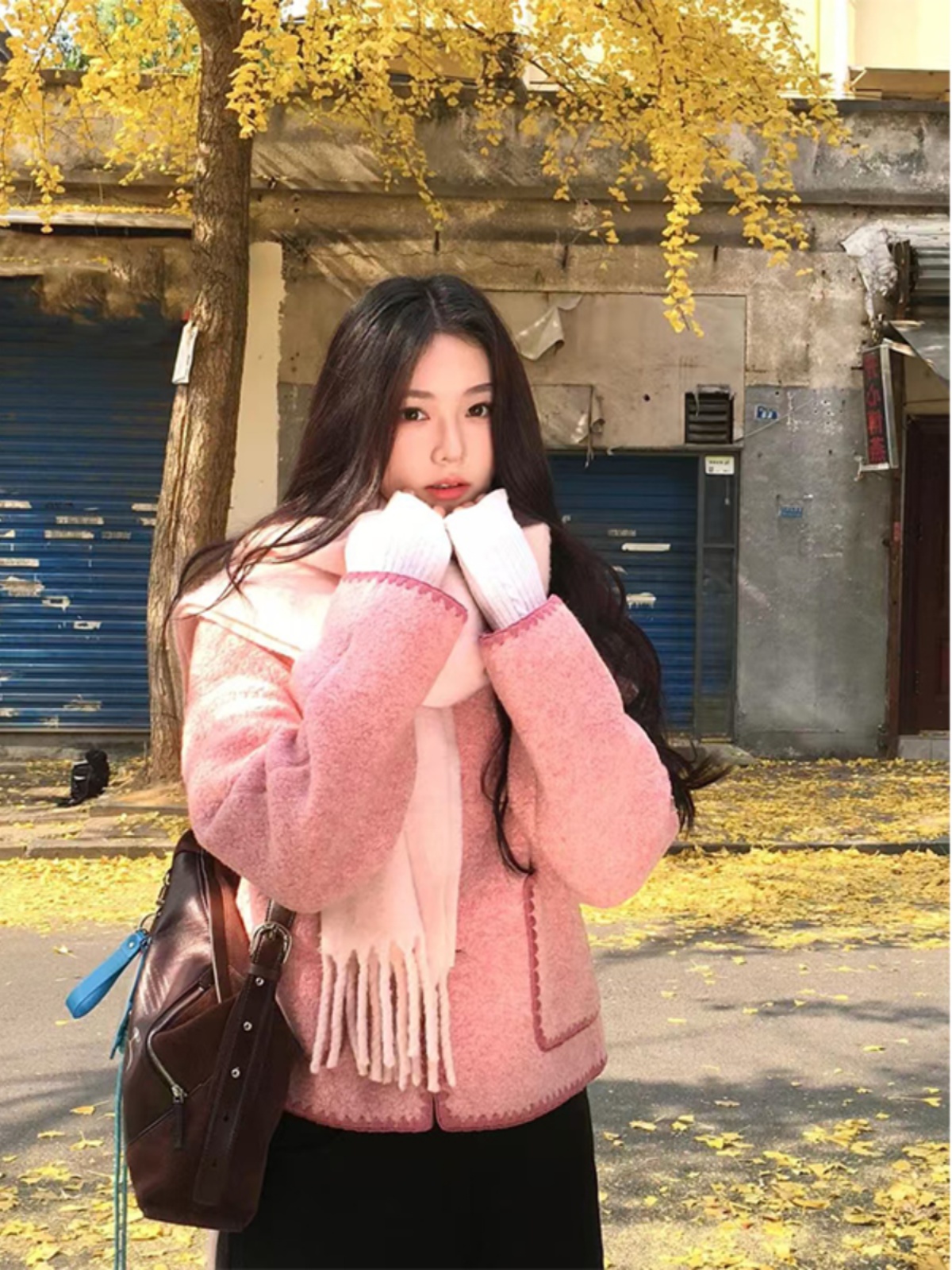 High-End Pink Versatile Coat with Sweet Design - Trendy Temperament Outerwear for Chic Looks High-End Pink Versatile Coat with Sweet Design - Trendy Temperament Outerwear for Chic Looks