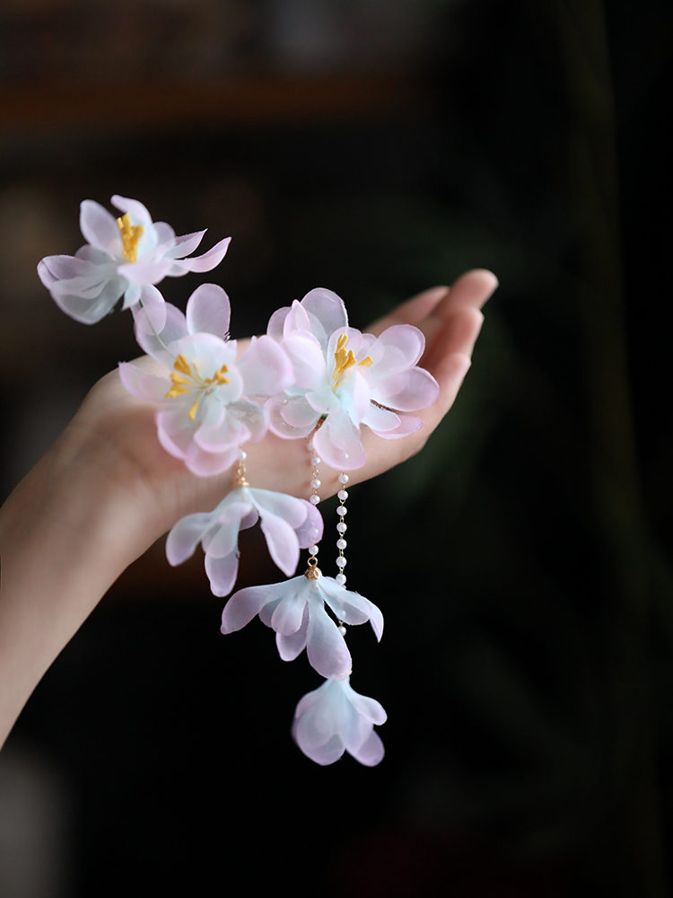 High-End Tang Style Floral Hairpin Clip for Women - Classical Hanfu Side Headpiece, 2025 Super Fairy Design High-End Tang Style Floral Hairpin Clip for Women - Classical Hanfu Side Headpiece, 2025 Super Fairy Design