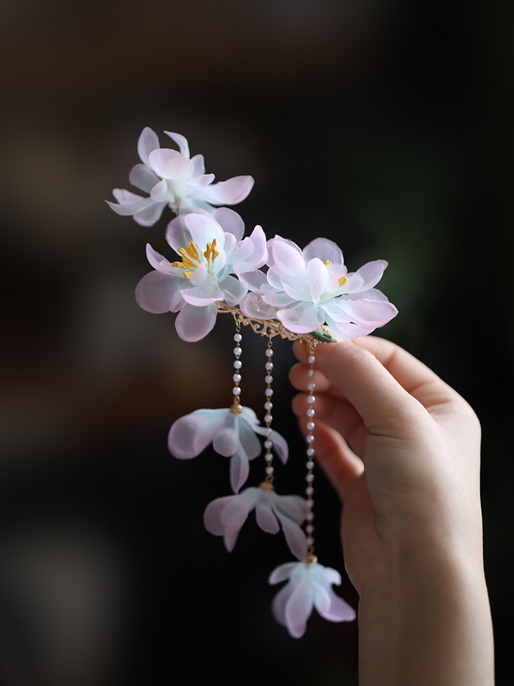High-End Tang Style Floral Hairpin Clip for Women - Classical Hanfu Side Headpiece, 2025 Super Fairy Design High-End Tang Style Floral Hairpin Clip for Women - Classical Hanfu Side Headpiece, 2025 Super Fairy Design