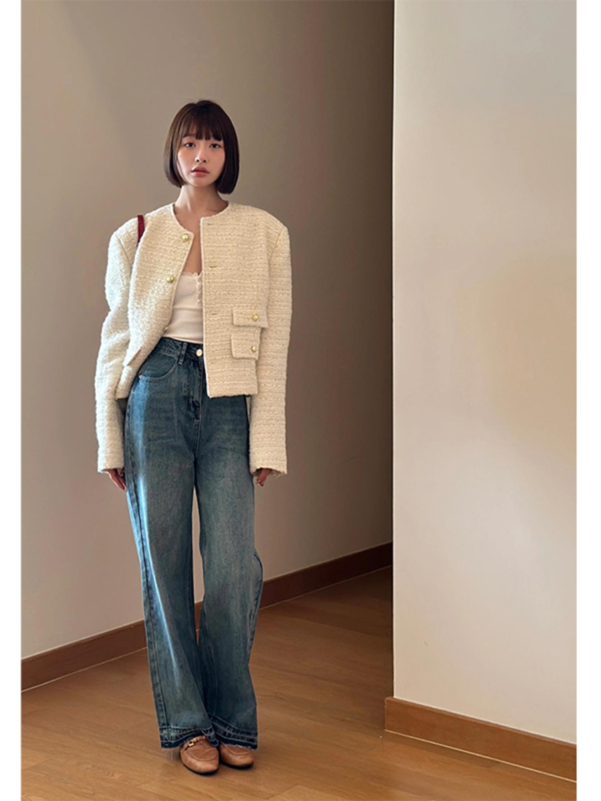 High-End Women's Woven Coat - Retro Chen Daitui Style for Spring, Autumn, and Winter Fashion