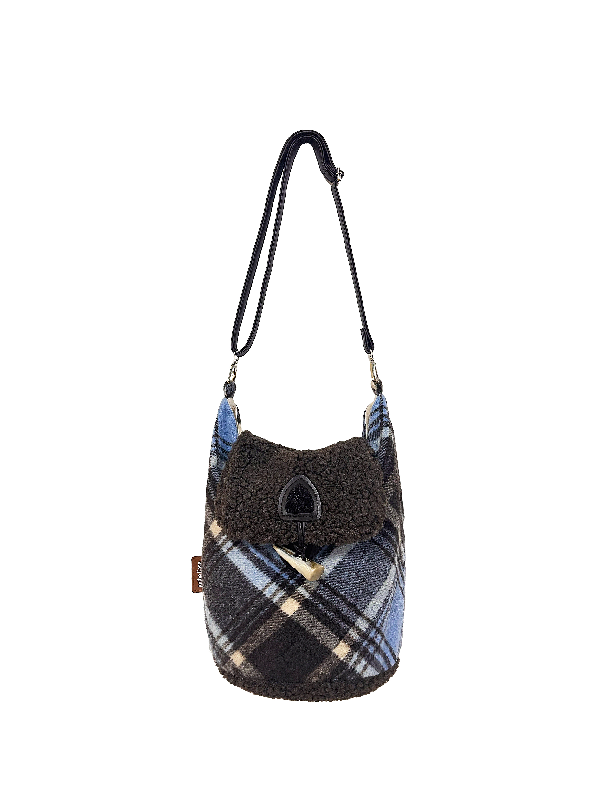 High-End Woolen Plaid Crossbody Commuter Tote Bucket Bag - Large Capacity, Stylish Everyday Essential High-End Woolen Plaid Crossbody Commuter Tote Bucket Bag - Large Capacity, Stylish Everyday Essential