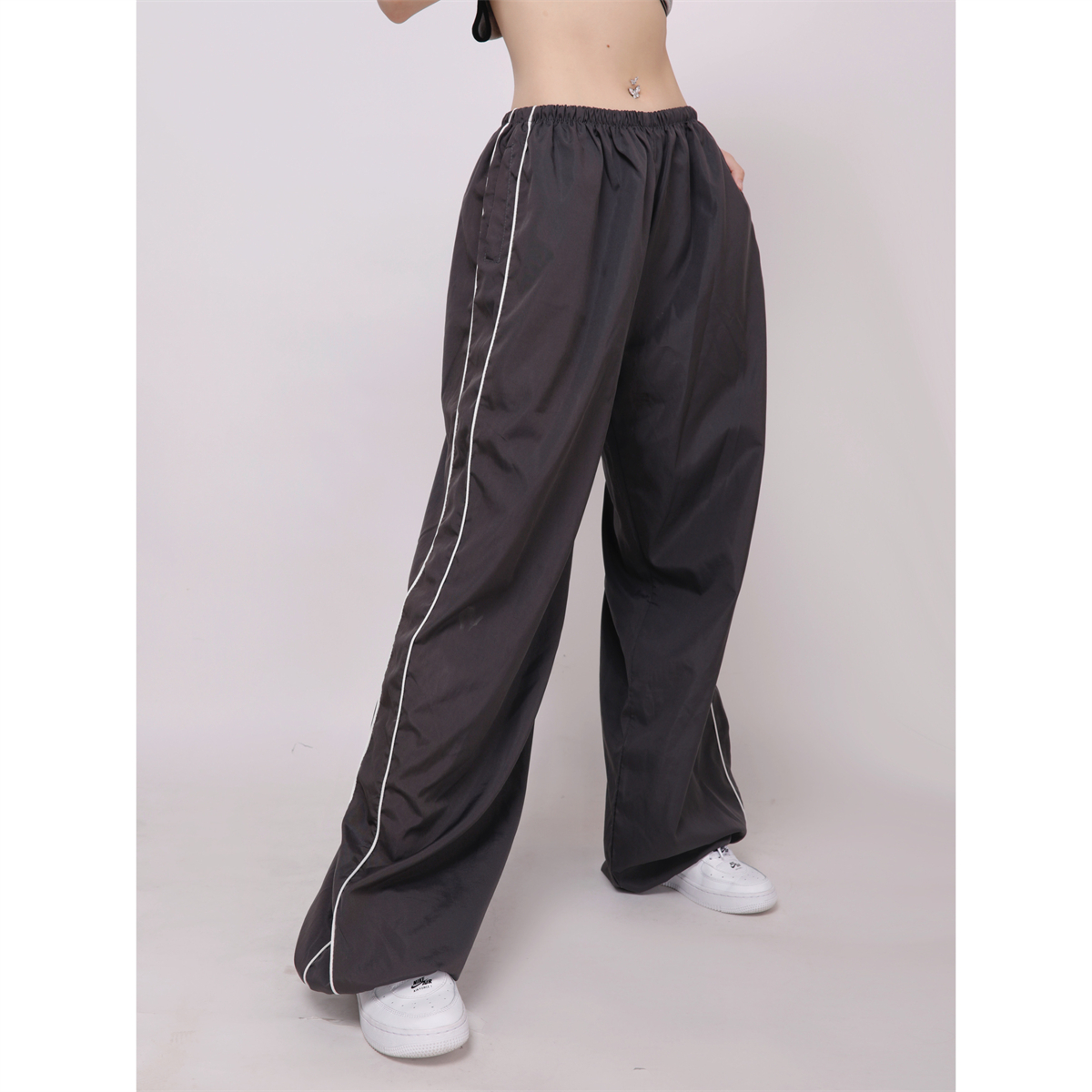 High-Waist Loose Wide-Leg Quick-Dry Sports Pants for Women - Summer Casual Trousers for Jazz Dance, Yoga, and Fitness High-Waist Loose Wide-Leg Quick-Dry Sports Pants for Women - Summer Casual Trousers for Jazz Dance, Yoga, and Fitness