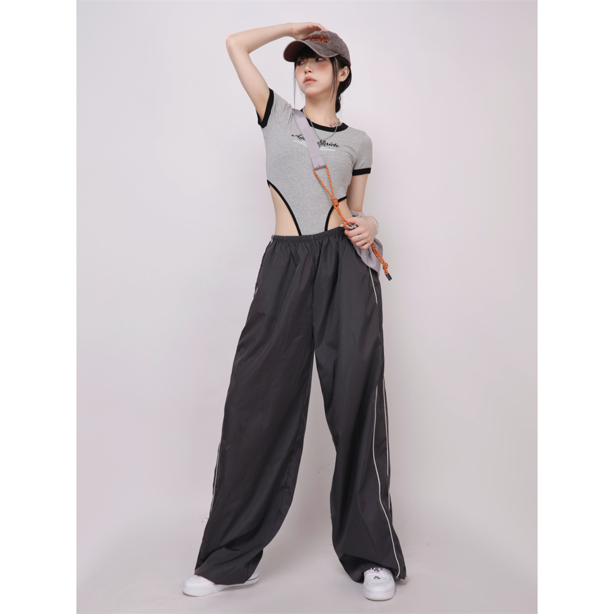 High-Waist Loose Wide-Leg Quick-Dry Sports Pants for Women - Summer Casual Trousers for Jazz Dance, Yoga, and Fitness High-Waist Loose Wide-Leg Quick-Dry Sports Pants for Women - Summer Casual Trousers for Jazz Dance, Yoga, and Fitness