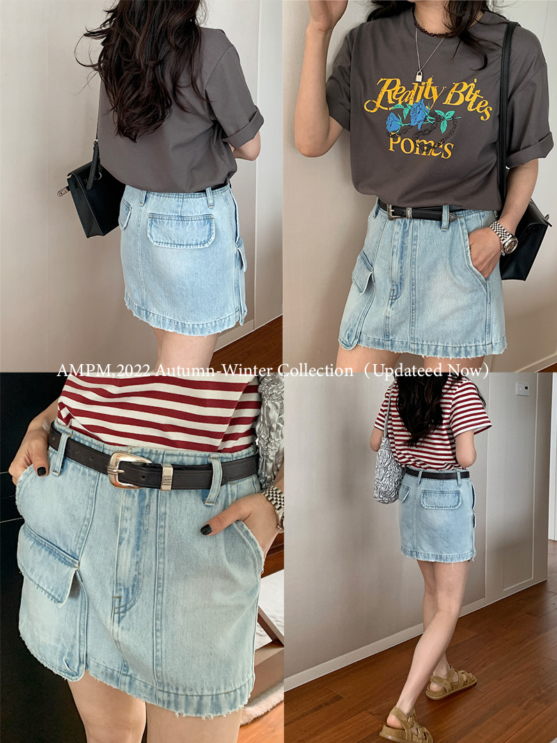 High-Waisted A-Line Denim Midi Skirt for Women - Summer Casual Washable Style High-Waisted A-Line Denim Midi Skirt for Women - Summer Casual Washable Style