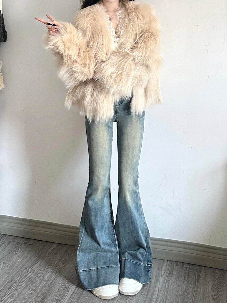 High-Waisted American Retro Flared Jeans for Women, Summer Slim Straight Bell-Bottom Wide-Leg Pants, 90s Y2K Style High-Waisted American Retro Flared Jeans for Women, Summer Slim Straight Bell-Bottom Wide-Leg Pants, 90s Y2K Style