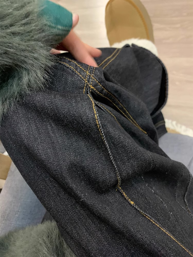 High-Waisted American-Style Heavy-Duty Flared Wide-Leg Jeans for Women - Summer Slimming Loose-Fit Pants High-Waisted American-Style Heavy-Duty Flared Wide-Leg Jeans for Women - Summer Slimming Loose-Fit Pants