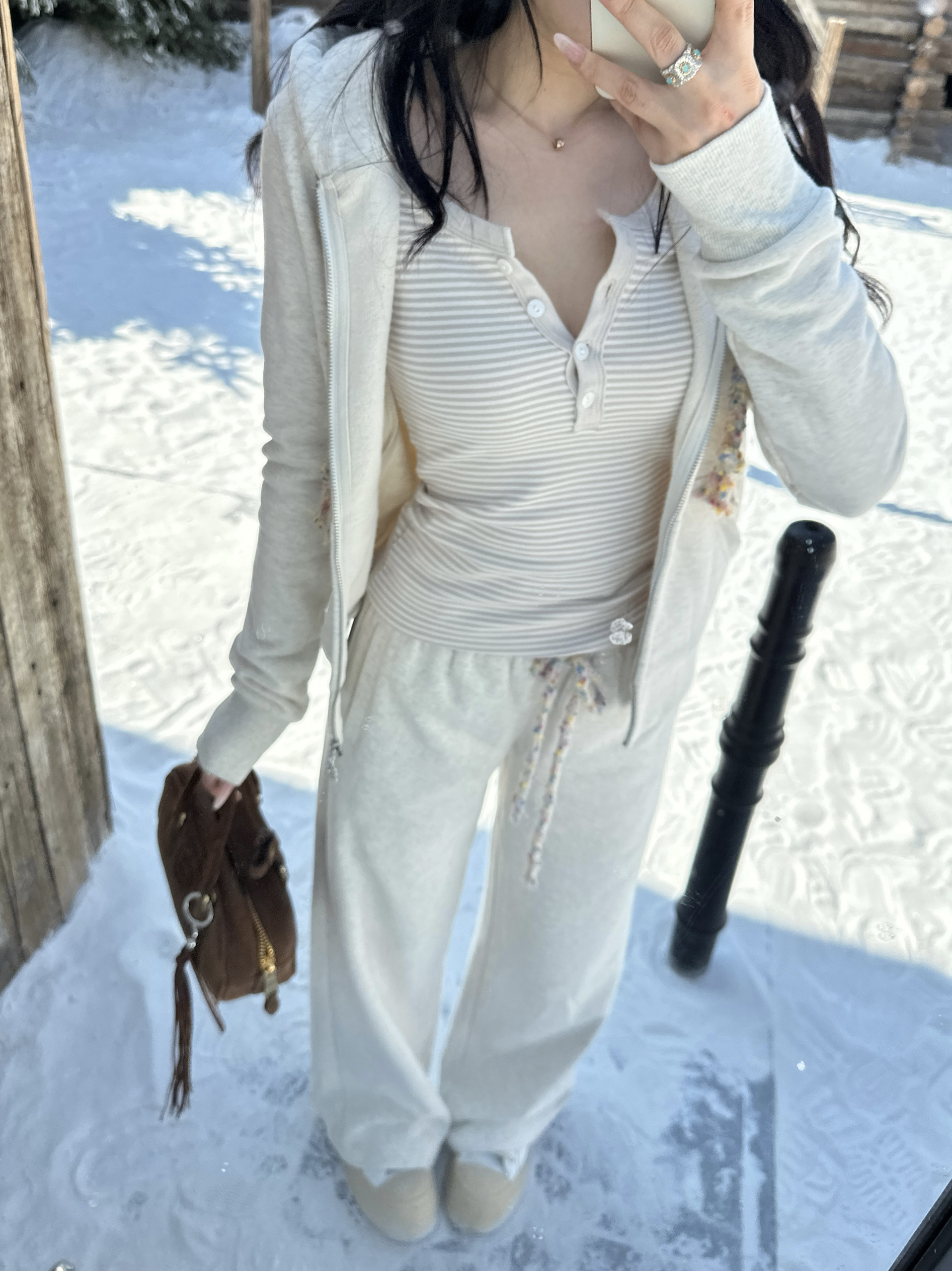 High-Waisted Colorful Rice Sweatpants with Drawstring - Soft & Delicate Milk Skin Feel, Trendy Comfortable Loungewear