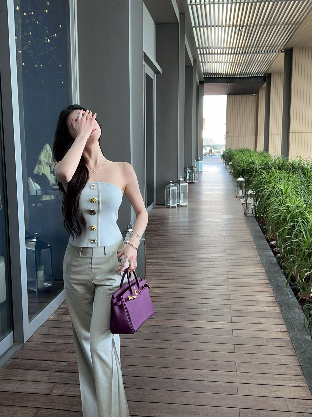 High-Waisted Gray-Blue Flared Jeans for Women, Slimming Bell-Bottom Trousers, Trendy Y2K Style High-Waisted Gray-Blue Flared Jeans for Women, Slimming Bell-Bottom Trousers, Trendy Y2K Style