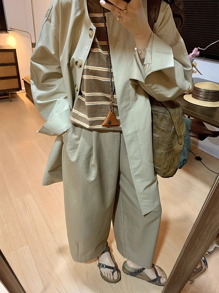 High-Waisted Japanese-Style Balloon Pants for Women - Casual Wide-Leg Design, Petite Fit, Spring/Summer 2025 Collection High-Waisted Japanese-Style Balloon Pants for Women - Casual Wide-Leg Design, Petite Fit, Spring/Summer 2025 Collection