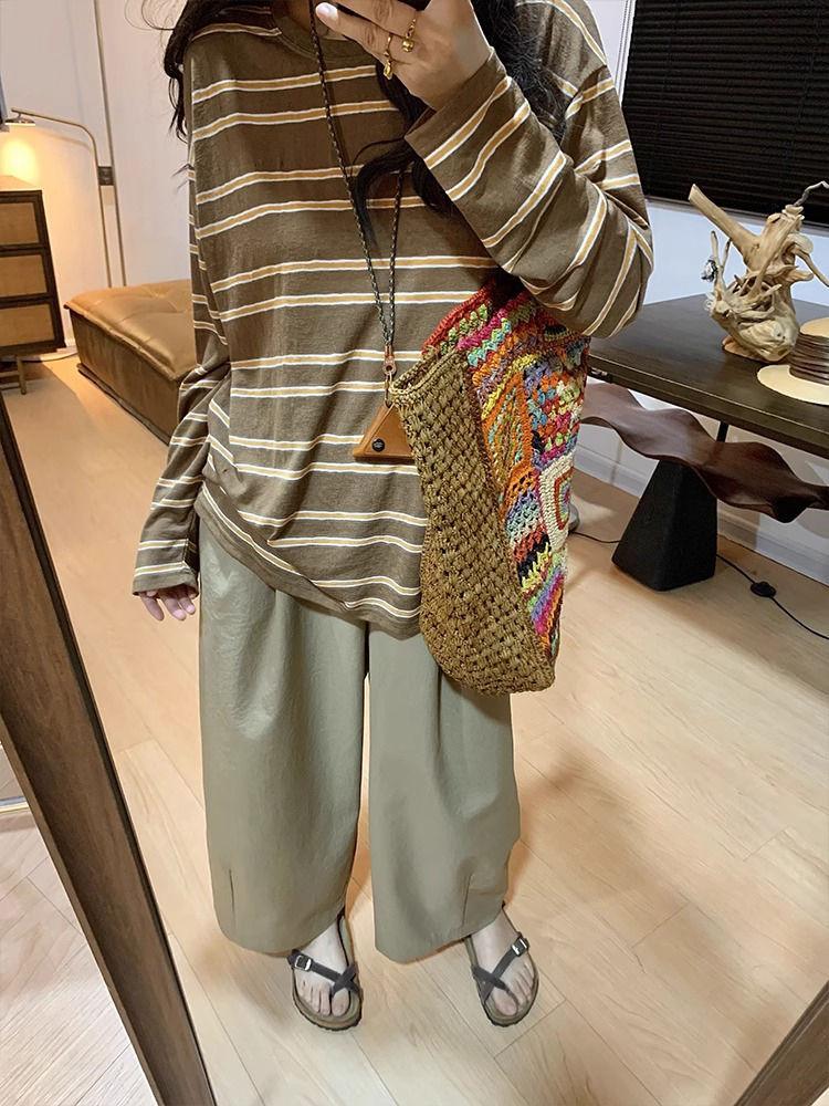 High-Waisted Japanese-Style Balloon Pants for Women - Casual Wide-Leg Design, Petite Fit, Spring/Summer 2025 Collection High-Waisted Japanese-Style Balloon Pants for Women - Casual Wide-Leg Design, Petite Fit, Spring/Summer 2025 Collection