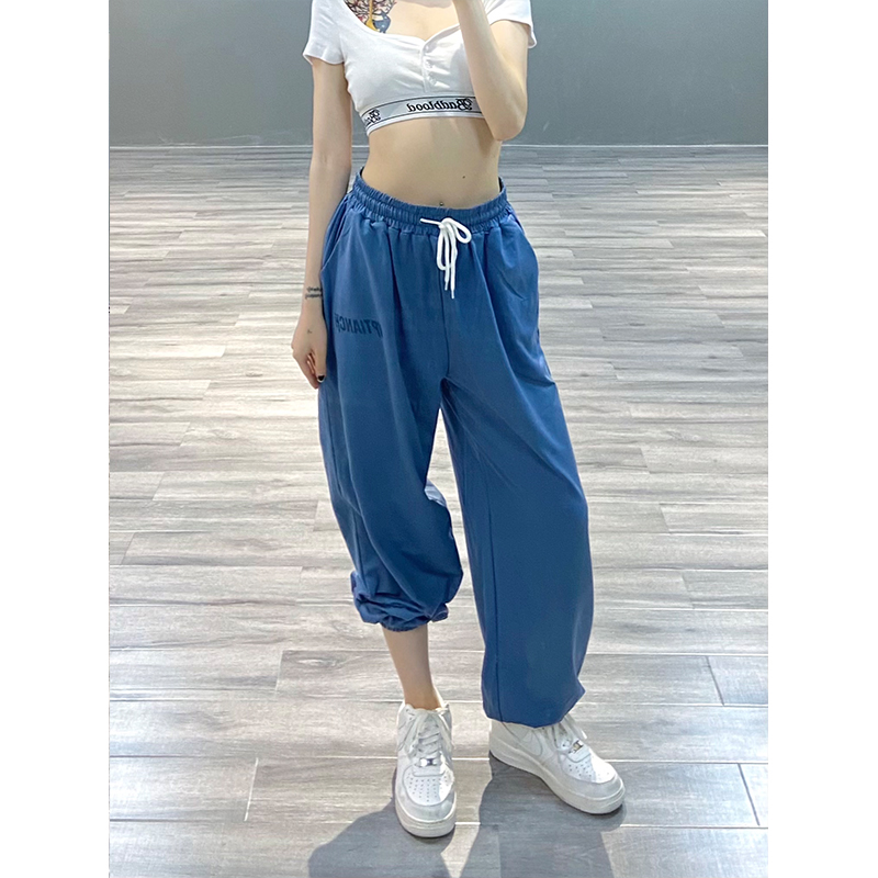 High-Waisted Loose Hip-Hop Jazz Pants for Women - Casual Sweet & Spicy American Style Sports Trousers High-Waisted Loose Hip-Hop Jazz Pants for Women - Casual Sweet & Spicy American Style Sports Trousers